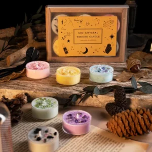 彩虹香薰水晶許願蠟燭 🌈🕯️
